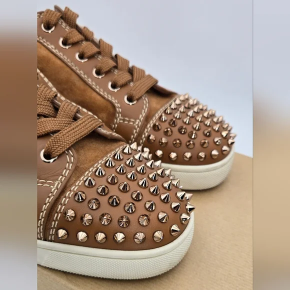 Christian Louboutin Louis Jr Spikes Suede Sneakers, Dust Bag, Box & COA - Picture 13 of 16
